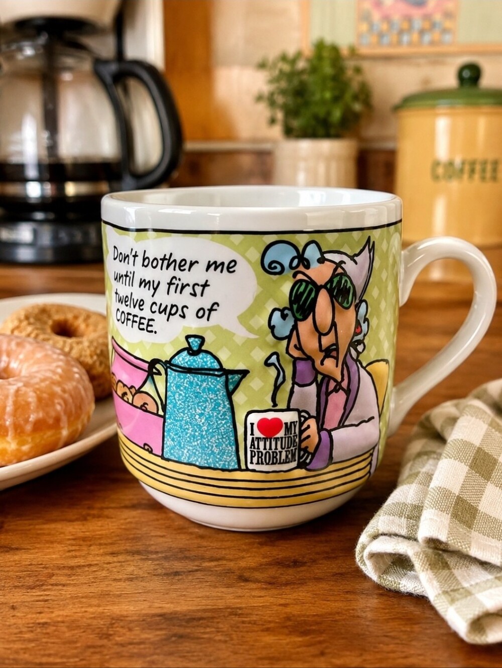 Vintage Hallmark Maxine Studio B 3D Coffee Mug Twelve Cups Coffee MAX1125
